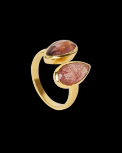 Anillo Cuarzo Rosa Coralie