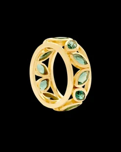 Anillo Jade Verde Papua