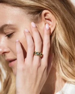 Anillo Jade Verde Papua