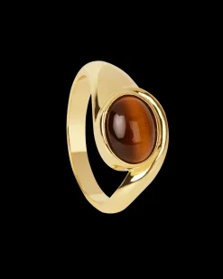 Anillo Ojo De Tigre Osiris