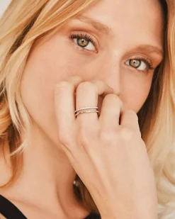 Anillo Plata Doble Stripe