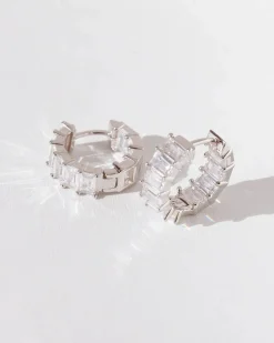 Aros Plata Baguette Luz