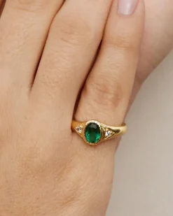 Boho Green Jade Ring