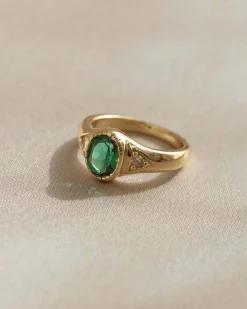 Boho Green Jade Ring