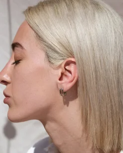 Charlize Small Silver Hoops