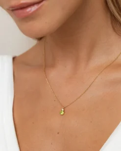 Collar Birthstone Agosto - Peridoto