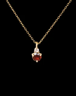 Collar Birthstone Enero - Granate