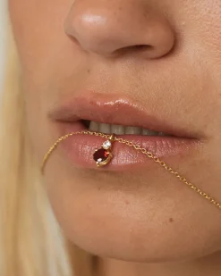 Collar Birthstone Enero - Granate