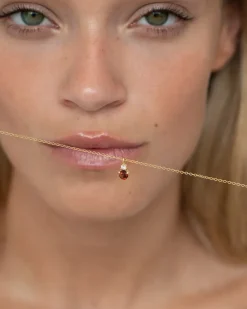 Collar Birthstone Enero - Granate