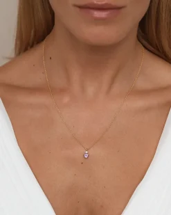 Collar Birthstone Febrero - Amatista