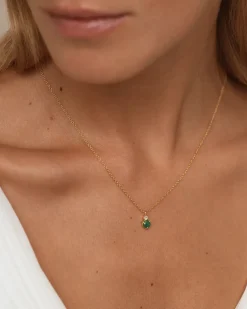 Collar Birthstone Mayo - Esmeralda