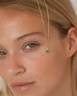 Collar Birthstone Mayo - Esmeralda