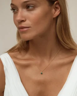 Collar Birthstone Mayo - Esmeralda