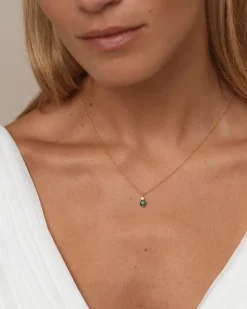 Collar Birthstone Mayo - Esmeralda