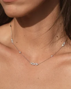 Collar Plata Circonitas Breeze