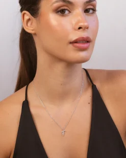 Collar Plata Letra F