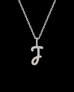Collar Plata Letra J
