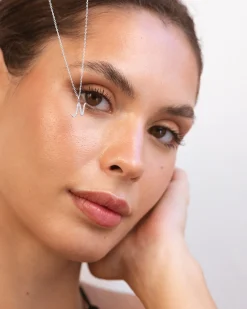 Collar Plata Letra N