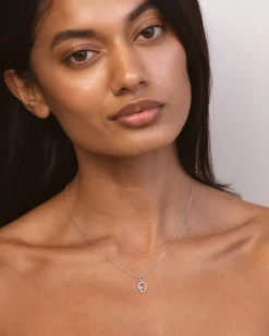 Collar Plata Letra O