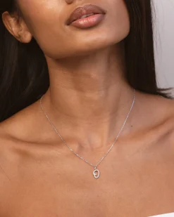 Collar Plata Letra O