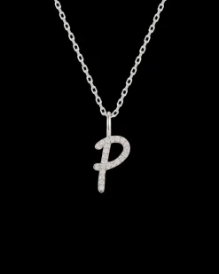 Collar Plata Letra P