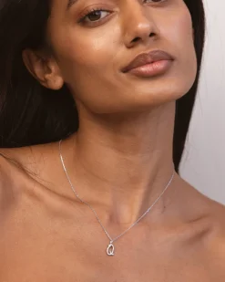 Collar Plata Letra Q