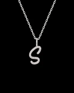 Collar Plata Letra S