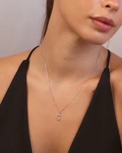 Collar Plata Letra S