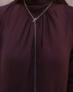 Collar Plateado Aura