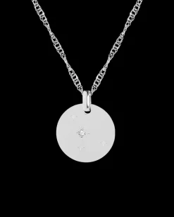 Collar Plateado Zodiaco Cancer