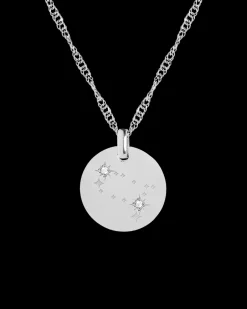 Collar Plateado Zodiaco Géminis