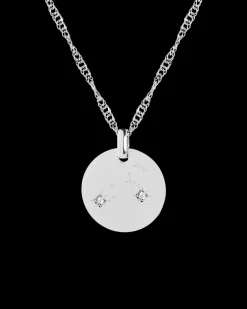 Collar Plateado Zodiaco Leo