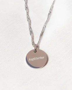 Collar Plateado Zodiaco Sagitario