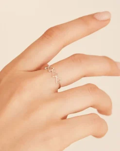 Hollow Arrows Silver Ring