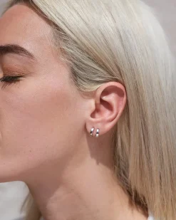Mini Liza Silver Hoops
