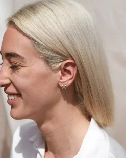 Mini Liza Silver Hoops