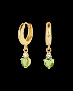 Pendientes Birthstone Agosto - Peridoto