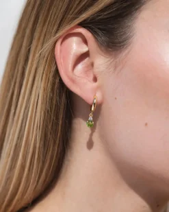 Pendientes Birthstone Agosto - Peridoto