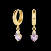 Pendientes Birthstone Febrero - Amatista