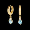 Pendientes Birthstone Marzo - Aguamarina
