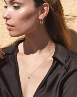 Pendientes Birthstone Marzo - Aguamarina