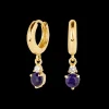 Pendientes Birthstone Septiembre - Zafiro