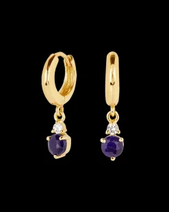 Pendientes Birthstone Septiembre - Zafiro