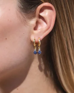 Pendientes Birthstone Septiembre - Zafiro