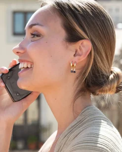 Pendientes Birthstone Septiembre - Zafiro