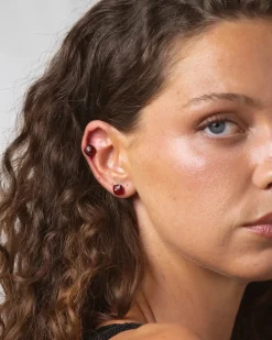 Pendientes Granate Nude