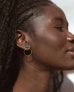 Pendientes Jade Verde Ela