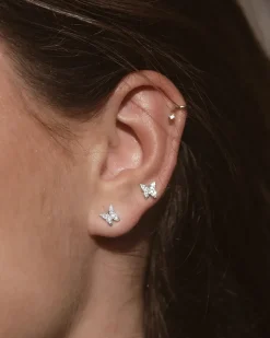 Pendientes Plata Mariposa Mini Liberty