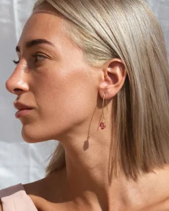 Pendientes Turmalina Rosa Kokod