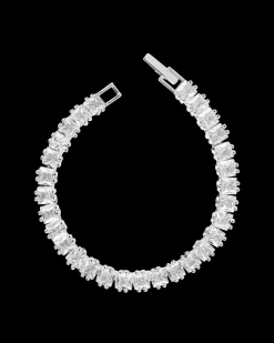 Pulsera Plateada Tennis Luz